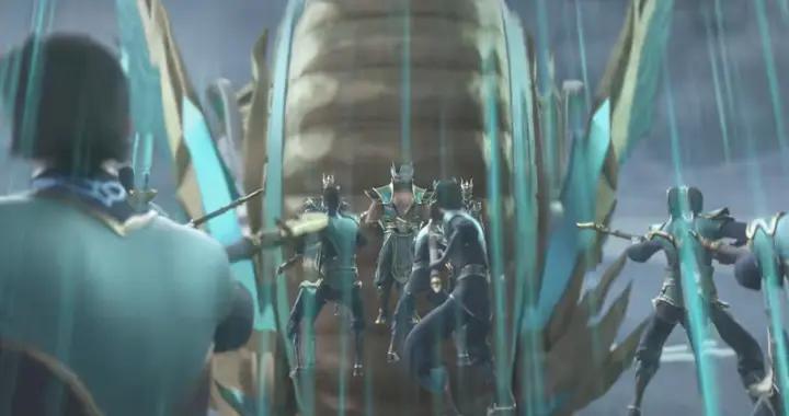 三大龍王進攻東龍島，蕭炎與妖暝結盟，吊打北龍島火戰，救下黑擎