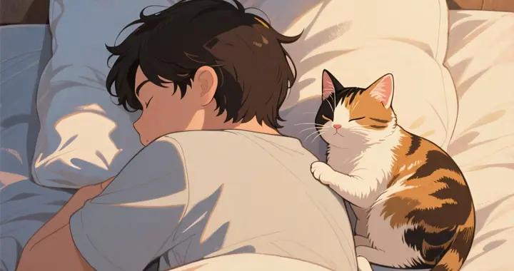 小貓和人背靠背睡覺，背後竟藏着這些祕密！