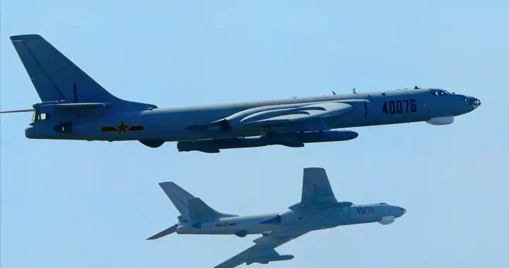 中國轟-6剛走，B-52登場！美日聯合機羣躲日本海“走秀”！