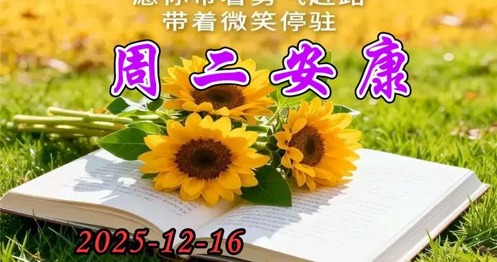 週二早安圖片|出門遇喜事，歸來帶歡笑，相逢開口樂，先把安康報