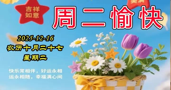 週二早安圖片|晨起一聲早，吉祥隨風到，暖粥養脾胃