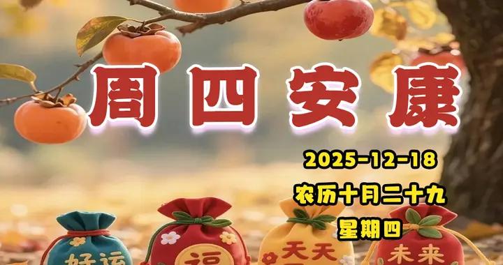 星期四早安|輕輕一聲早，心情特別好，人生幾十年，緣分就是寶