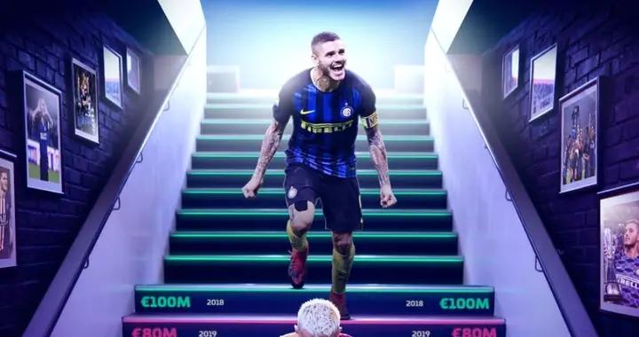 2018年巔峯身價達到1億歐，伊卡爾迪如今德轉身價僅爲600萬