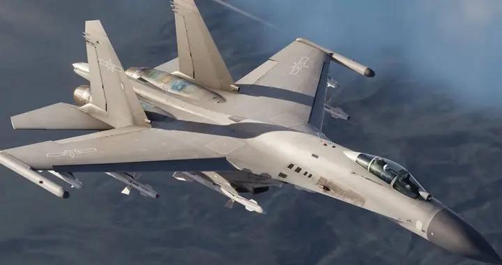 殲-16D通過電磁波壓制，讓F-22雷達屏幕雪花一片，失去探測能力