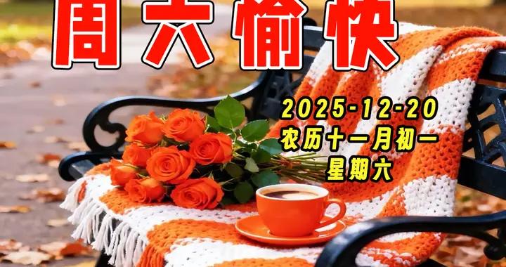 週六早安圖片|預報降溫寒潮到，清晨問候當外套