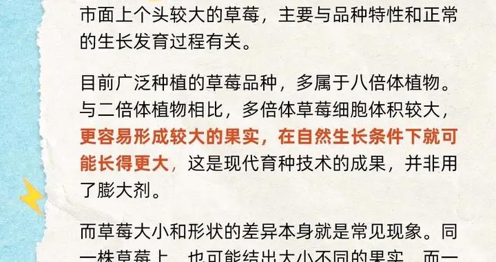 大草莓使用了膨大劑？松花蛋裏含鉛不能喫？| 每週食安闢謠