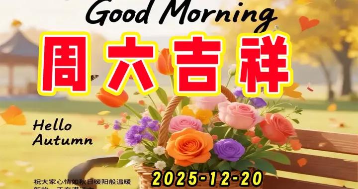 星期六早安圖片|只爲今天快樂，不爲昨天煩惱，自己照顧好自己