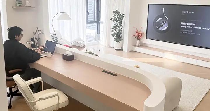 廣東一戶人家的客廳火了：敲掉次臥牆做書房，4米3開間豎廳變橫廳