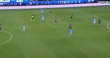 半場：那不勒斯1-0米蘭，內雷斯破門，奇克造險