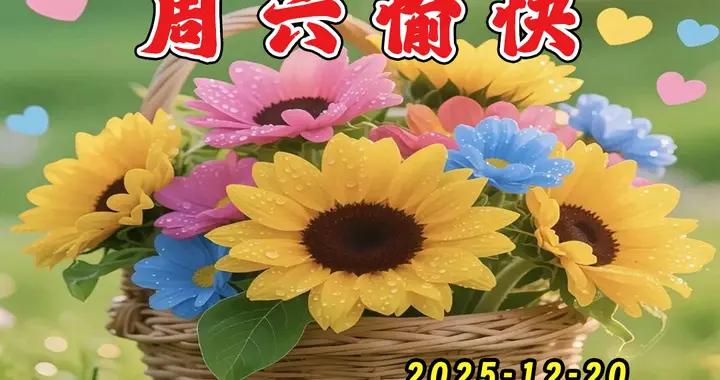 週六早安圖片|萬事喜樂！笑聲送健康，快樂美生活，問候暖心田