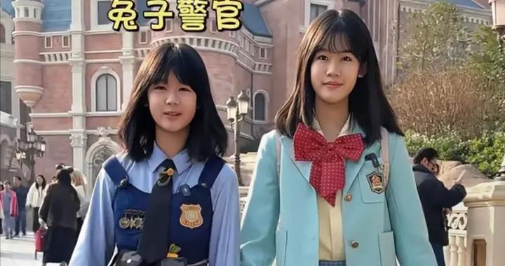 小葉子14歲生日太驚喜，貝兒花1000陪玩迪士尼，陸毅鮑蕾藏箱子裏