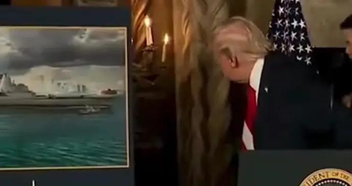 特朗普官宣特朗普級戰艦，在效果圖前駐足，稱讚“太美了”