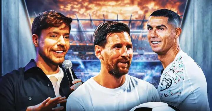 與C羅合作大獲成功，網紅野獸先生表示希望與梅西進行合作