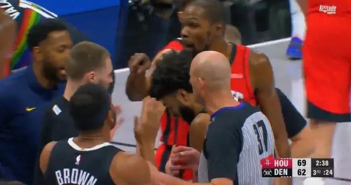 杜蘭特與前隊友布魯斯-布朗互噴，後者賽後：杜蘭特越界了