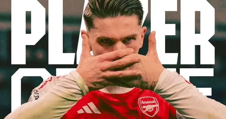 點射破門，哲凱賴什當選阿森納1-0埃弗頓一役隊內最佳球員