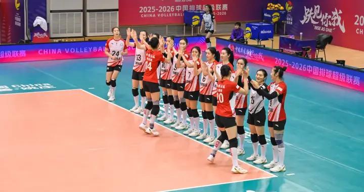 排超 | 三連勝！浙江西塘姚莊女排主場打出“幾年來最好的一場球”