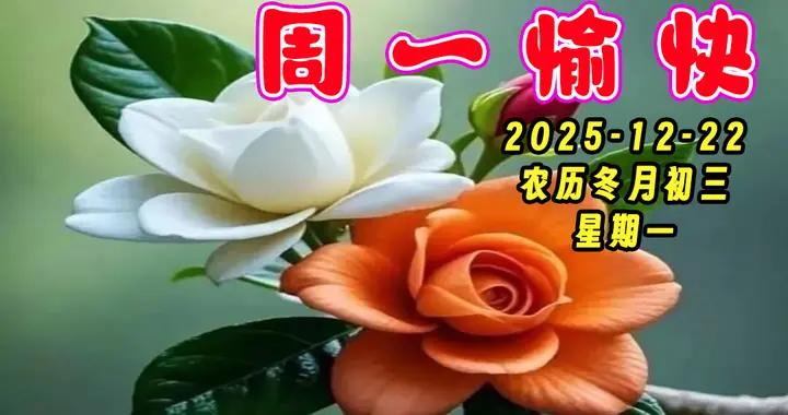 週一早安美圖|日有小暖，歲有小安