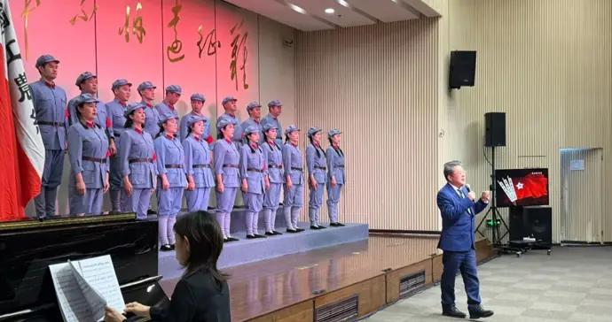 《長征組歌》賞析走進金山，文藝黨課“走新”更“走心