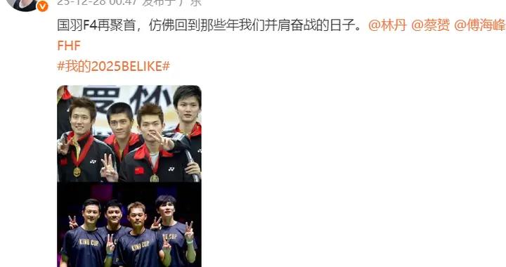 國羽F4十年後再聚首，多少人“爺青回”