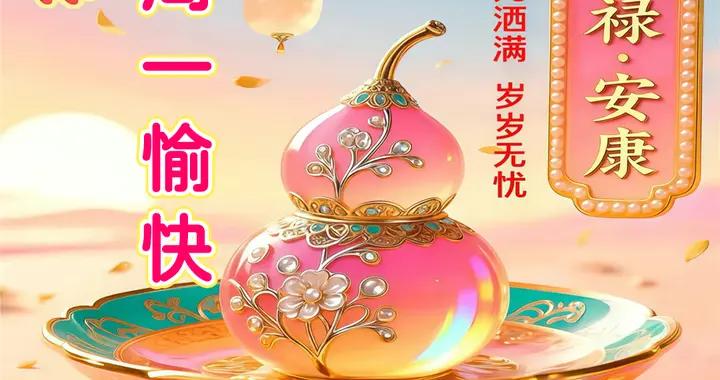 週一早安問候美圖|好運緊緊來擁抱，甜蜜幸福繞身旁