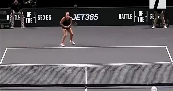 克耶高斯2-0擊敗世界第一薩巴倫卡，贏下網壇性別大戰